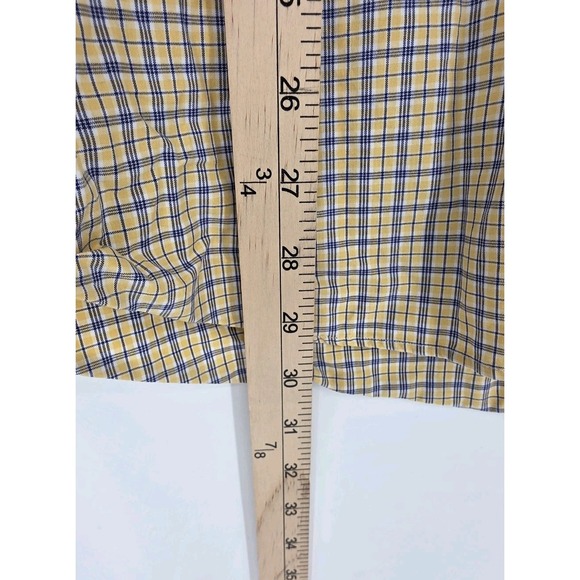 Polo Ralph Lauren Regent Shirt Mens 16.5 34/35 Classic Button Up LS Yello Check - Picture 5 of 5